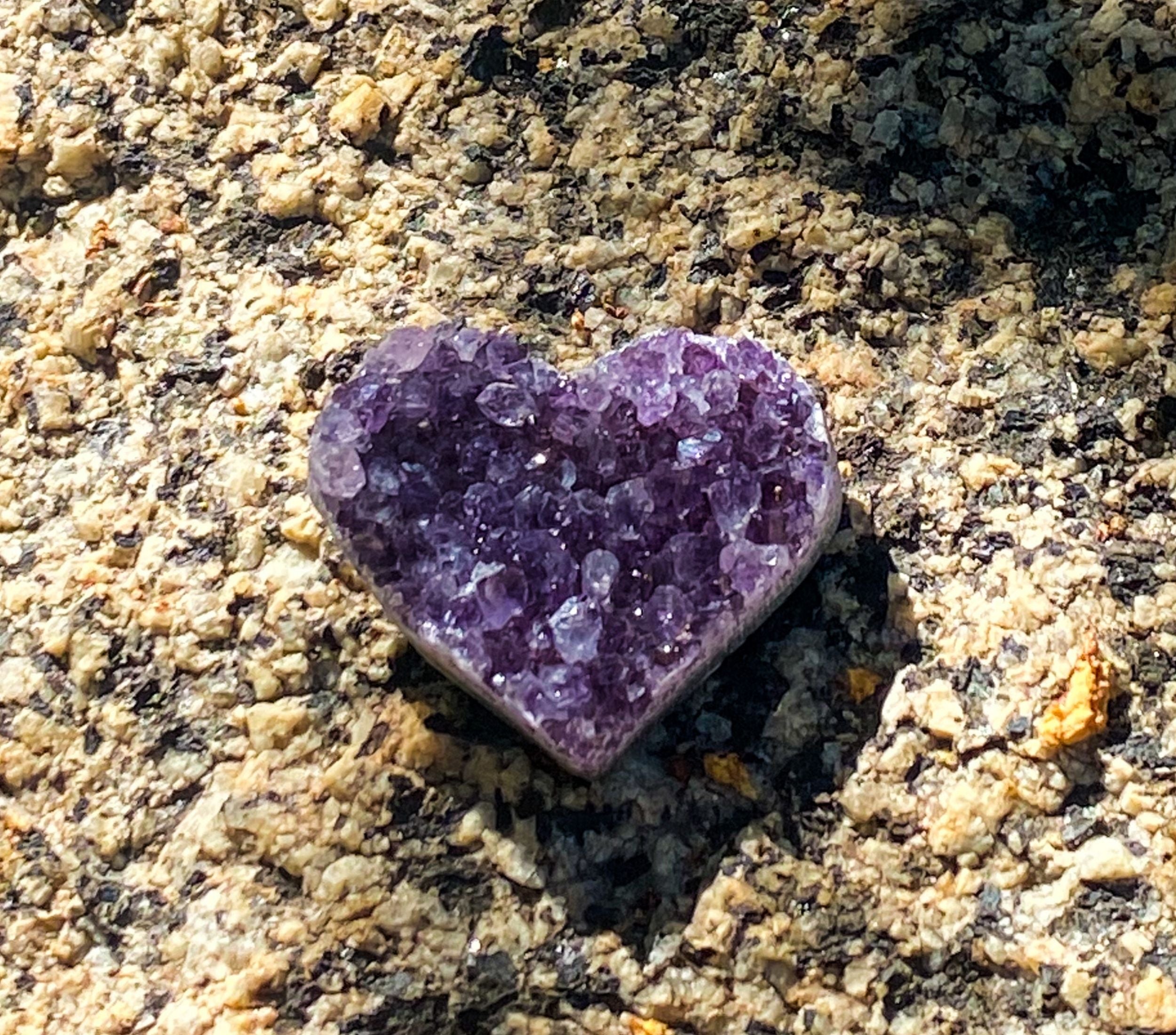 Amethyst Crystal Heart