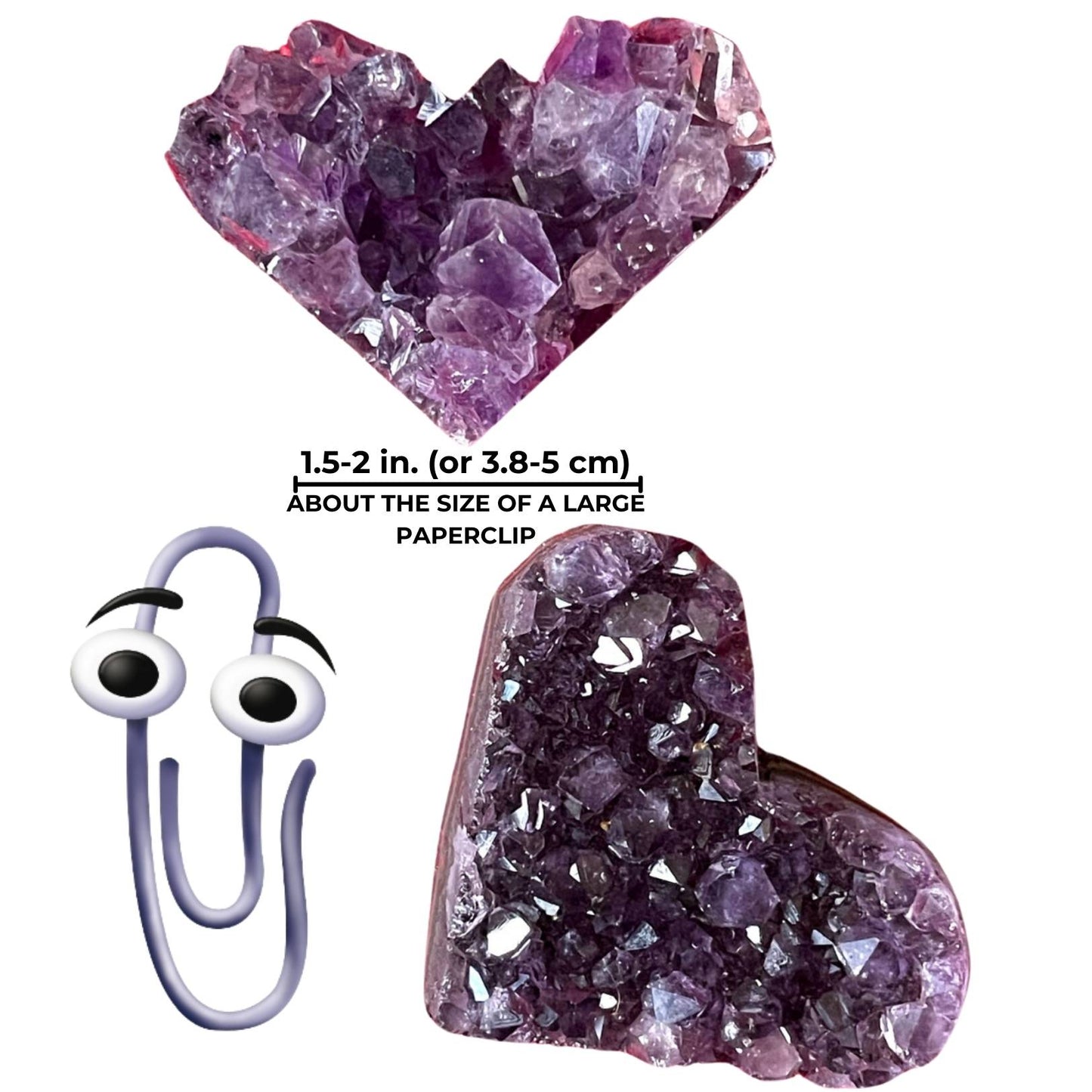 Amethyst Crystal Heart